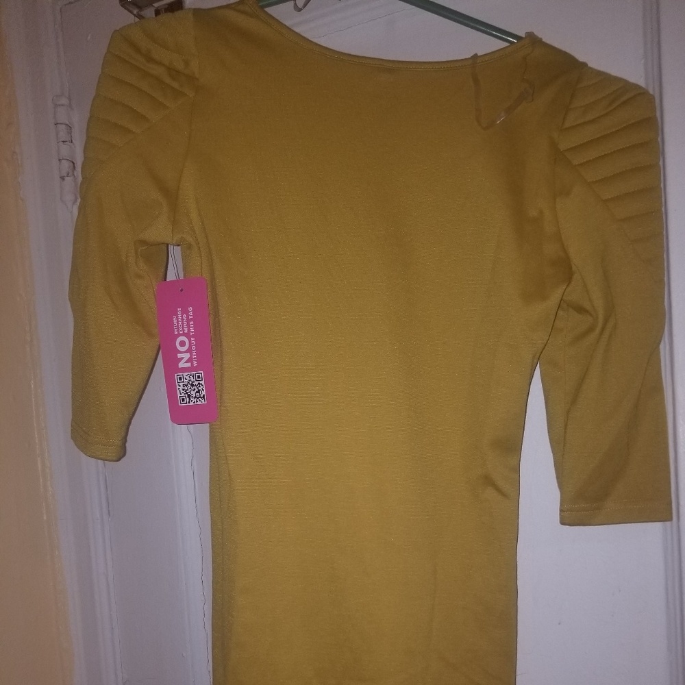 Women's party dress with chic shoulder details